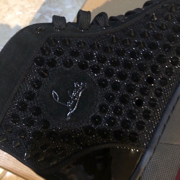Christian Louboutin HT Flat Patent Spikes Brand New size 40 (7US) 3140487